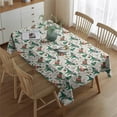thumbnail image 2 of Beige Christmas Dinosaur Pattern Rectangle Tablecloth 60"x84",Waterproof Polyester Rectangle Table Cloth, Wipeable Spillproof Polyester Tablecloth for Dining, Camping, Indoor and Outdoor, 2 of 5