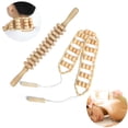 thumbnail image 1 of Wooden Massage Roller Tools, Therapy Massage Stick, Massage Rope, Relaxing Kit for Back, Neck, Shoulders, Legs, Waist, Ease Muscle Pain, 1 of 6