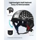 thumbnail image 4 of Medio casco de moto ILM 205V, visor solar de cara abierta DOT (S), 4 of 8