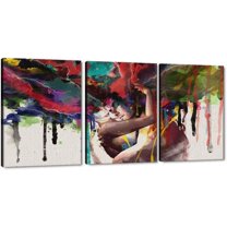 Hieng Large Banksy Canvas Wall Art Graffiti Dream Theme Painting Modern Inspirational Office Wall Decor （Only canvas）