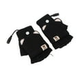 thumbnail image 1 of Guantes Sin Dedos De Calefacción, Manopla De Calefacción USB Suave, Lavable, Portátil, A La Moda, Encantadora Para Mujeres Para Trabajo De Oficina ANGGREK Negro, 1 of 8