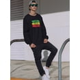 thumbnail image 2 of Lion Head In Colors Sweatshirt Men -SPIdeals Designs, Male 4X-Large, 2 of 4