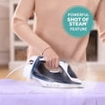 thumbnail image 5 of Sunbeam 1700W Steam Iron, Retractable Cord, Shot of Steam Feature, Blue and White Finish, 5 of 10
