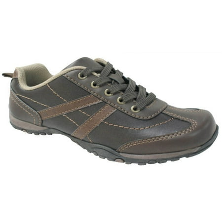 Faded Glory Boys' Euro Lo Casual Shoes, Brown