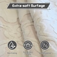 thumbnail image 6 of Pentantan 5ft x 8ft Shag Area Rugs for Living Room, Modern Geometric Fluffy Bedroom Carpet, Beige & White, 6 of 8