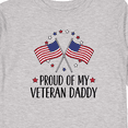 thumbnail image 4 of Inktastic Military Veteran Daddy Proud Son Daughter Boys or Girls Long Sleeve Toddler T-Shirt, 4 of 5