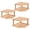 Natural, variant on Bamboo Corner Shelf,2 Tier Plate Organizer for Cabinet and Countertop,Pantry Dish and Spice Rack for Kitchen