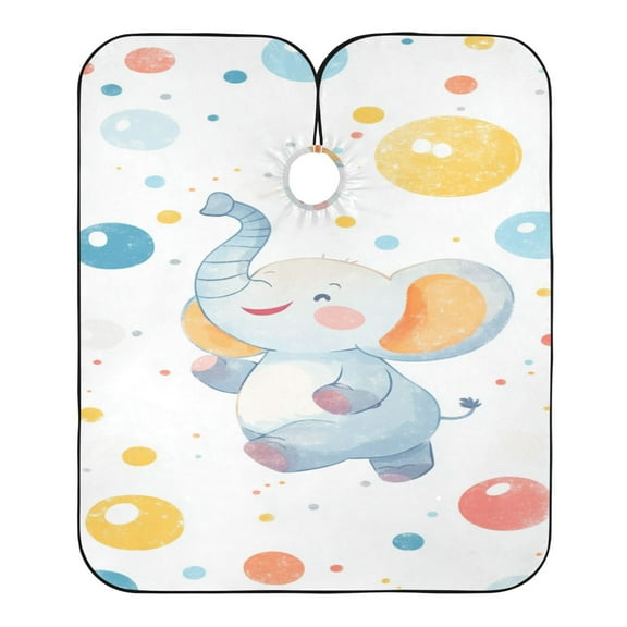 "Hair-Resistant" Barber Cape: Your Shield Against Stray Strands. Elephant