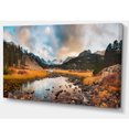 thumbnail image 2 of Rocky Lake Sunset Panorama, 2 of 3