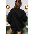 thumbnail image 2 of Women's Black Sequined Loose Fit Sweatshirt and Shorts Set | [ZhiHiMeRi] | (US 12-14)L, 2 of 6