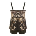 thumbnail image 6 of Women Tankini Swimsuits with Shorts - Two Piece Tummy Control Blouson Tankini,S-5XL, 6 of 9