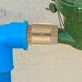 thumbnail image 3 of Heavy Duty Brass Plumbing Fitting One Way Water Valve With Thread Spring Check Valve For Garden Hose And Water Heater Backflow Preventer Golden, 3 of 8
