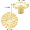 thumbnail image 2 of LZLINGMEI 2PCS Gold Cabinet knobs,Kitchen Cabinet Pulls with Vintage Cupboard Drawers Hardware Handles, 2 of 6
