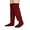 Red, variant on Goose down Knee Socks for Christmas, Winter Warm Long Fuzzy Thigh High Socks, Christmas Plush Knee High Sock