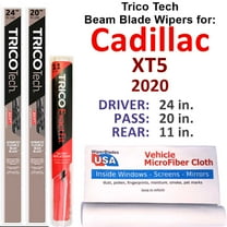2020 Cadillac XT5 Beam Blade Wipers (Set of 3) w/Rear Wiper