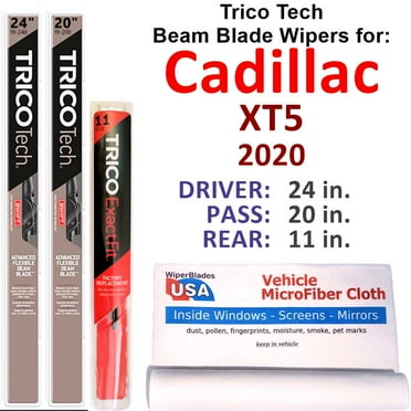 2020 Cadillac XT5 Beam Blade Wipers (Set of 3) w/Rear Wiper