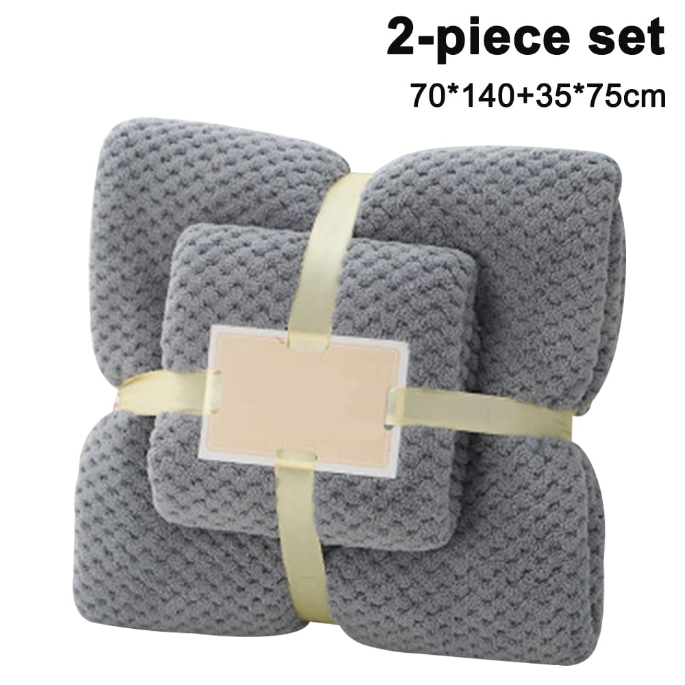 Thick and Soft Coral Fleece, Lintfree Towel, Bath Towel Set, Super