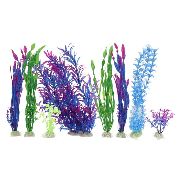 Artificial Seaweed Decorations, Colorful Easy To Clean 8pcs Artificial  Seaweed Water Plants For Aquarium Decoration