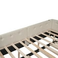 thumbnail image 5 of ARCTICSCORPION Wood Full size Upholstered Daybed with Trundle Beige, 5 of 9