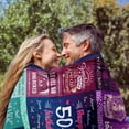 thumbnail image 6 of 50th Birthday Gifts For Women 50"x60" Blanket, 50th Birthday Gift Ideas,50 Birthday Gifts For Women, 50 Year Old Gifts For Women, 50th Birthday Decorations Women, 50th Bday Gifts Women Throw Blankets, 6 of 6