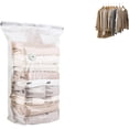 thumbnail image 1 of 2024 Bolsa de vacío autocompactante mejorada, bolsas de ahorro de espacio para viajes y hogar, bolsas de almacenamiento al vacío que ahorran espacio, revolucionarias bolsas de compresión reutilizables, 1 of 7