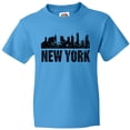 thumbnail image 3 of Inktastic New York Skyline Grunge Youth T-Shirt, 3 of 5