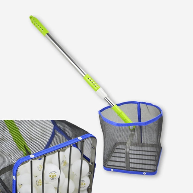 Herramienta de entrenamiento para recoger pelotas, bolsa de almacenamiento para tenis de mesa, colector de práctica ajustable Azul Sharpla Bolígrafo