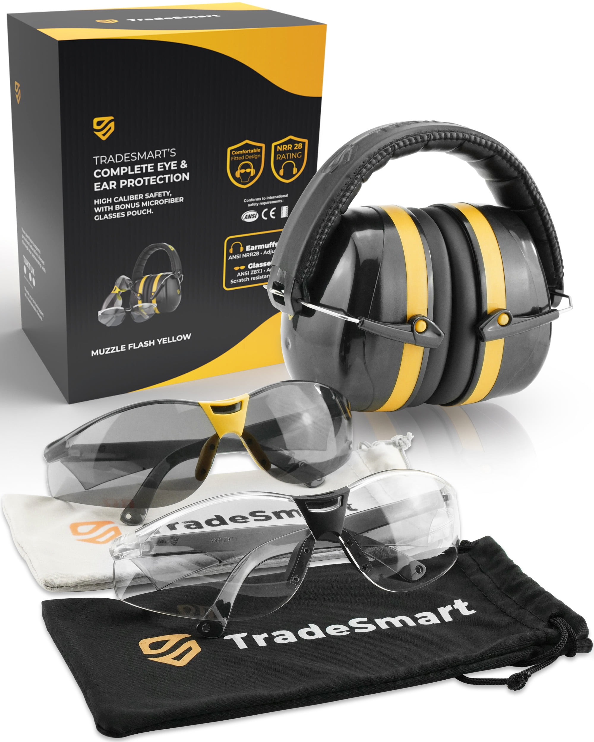 TRADESMART Hearing Protection/Ear and Eye Protection for Shooting