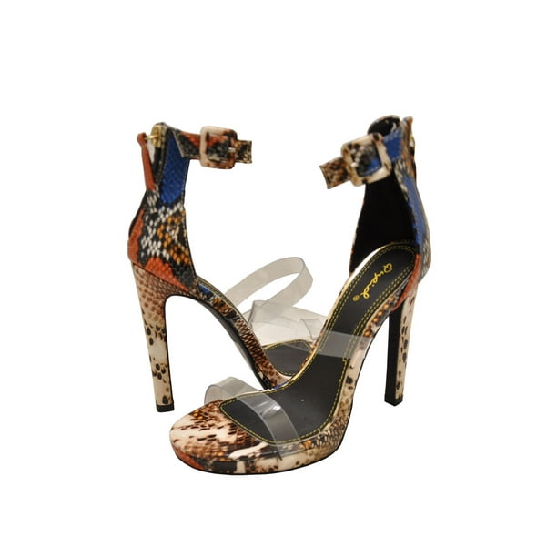 platform open toe heels