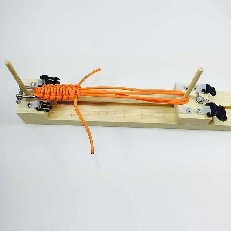 Diy Jig Solid Wood Paracord Bracelet Maker Knitting Tool Knot