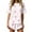 Pink, variant on Uaswgudfs Women's Heart Print Pajama Set Short Sleeve Crewneck Top Ruffled Shorts Loose Fit 2 Piece Sleepwear for Home Summer