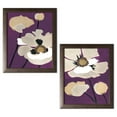 thumbnail image 2 of Gango Home Decor Modern Ultraviolet Pop I & II; Two 12x18in Art Prints in Brown Frames, 2 of 6