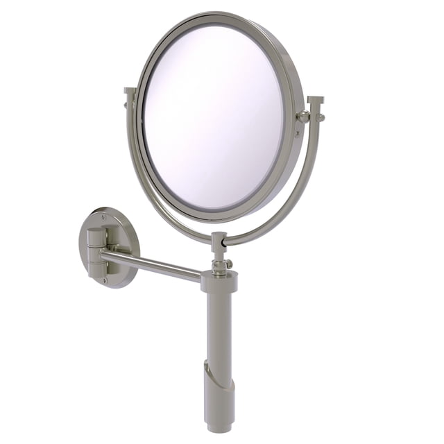 Tribecca Collection Wall Mounted Make-Up Mirror 8 Inch Diameter with 3X Magnification - TRM-8/3X-SN