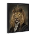 thumbnail image 3 of Stupell Industries Royal King Lion Black Framed Floater Canvas Wall Art design by Matthew Piotrowicz, 21 x 17, 3 of 9