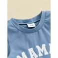 thumbnail image 4 of Bagilaanoe 2pcs Toddler Baby Boy Shorts Set Short Sleeve Letter Print T Shirt Tops + Plaid Shorts 6M 12M 18M 24M 3T Kids Casual Summer Clothes, 4 of 8