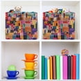 thumbnail image 6 of Yayeee Canvas Storage Basket with Handles for Shelves Fabric Bins Closet Organizer, Art Buildings, 6 of 8