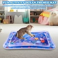 thumbnail image 4 of Clearance! Water Sensory Playmat for Cats,Cat Toys for Bored Indoor Cats, Cat Kicker Toys Self Play Mat,Interactive Toys for Cats to Play Alone, 4 of 7