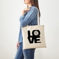 thumbnail image 3 of CafePress - Love Volleyball Tote Bag - Unisex Canvas Tote Bag, Beige, 1-Piece, 3 of 6