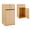 Oak, variant on WARAYZ Trash Can Cabinet 40 Gallon, Hidden Garbage Bin Cabinet with Flip Top, Front Door, Waterproof, Pet-Proof, Large Capacity for Kitchen Restaurant, Red