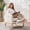 Beige-Corduroy, variant on Nursery Rocking Chair with Footrest,Upholstered Glider Rocker with Side Pocket, USB Charging Port & Wood Legs, High Back Nursing Chair for Living Room & Bedroom