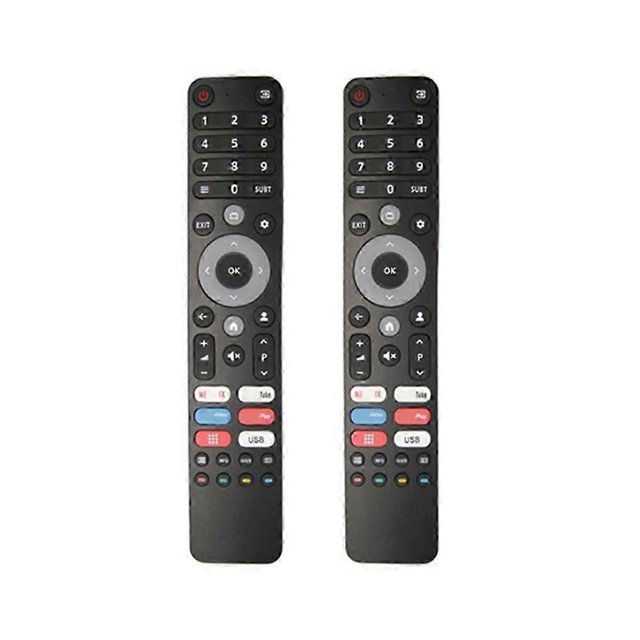 2 Pcs Universal Smart TVs Remote Control for DEXP, Viomi, CHIQ - for Multiple Models,Infrared