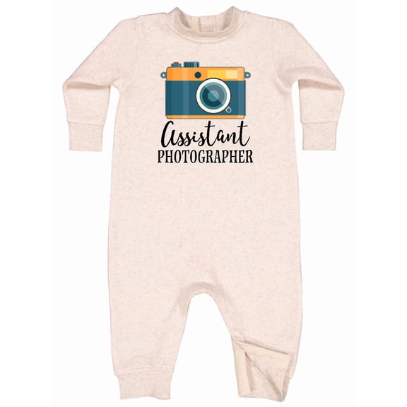 Inktastic Assistant Photographer Baby Fleece Romper