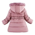 thumbnail image 3 of Zshosam Baby Puffer Jacket Kids Down Jacket Winter Warm Hooded Zipper Packable Windproof Down Coat Size 6T 7T,(Pink 6-7 Years), 3 of 4