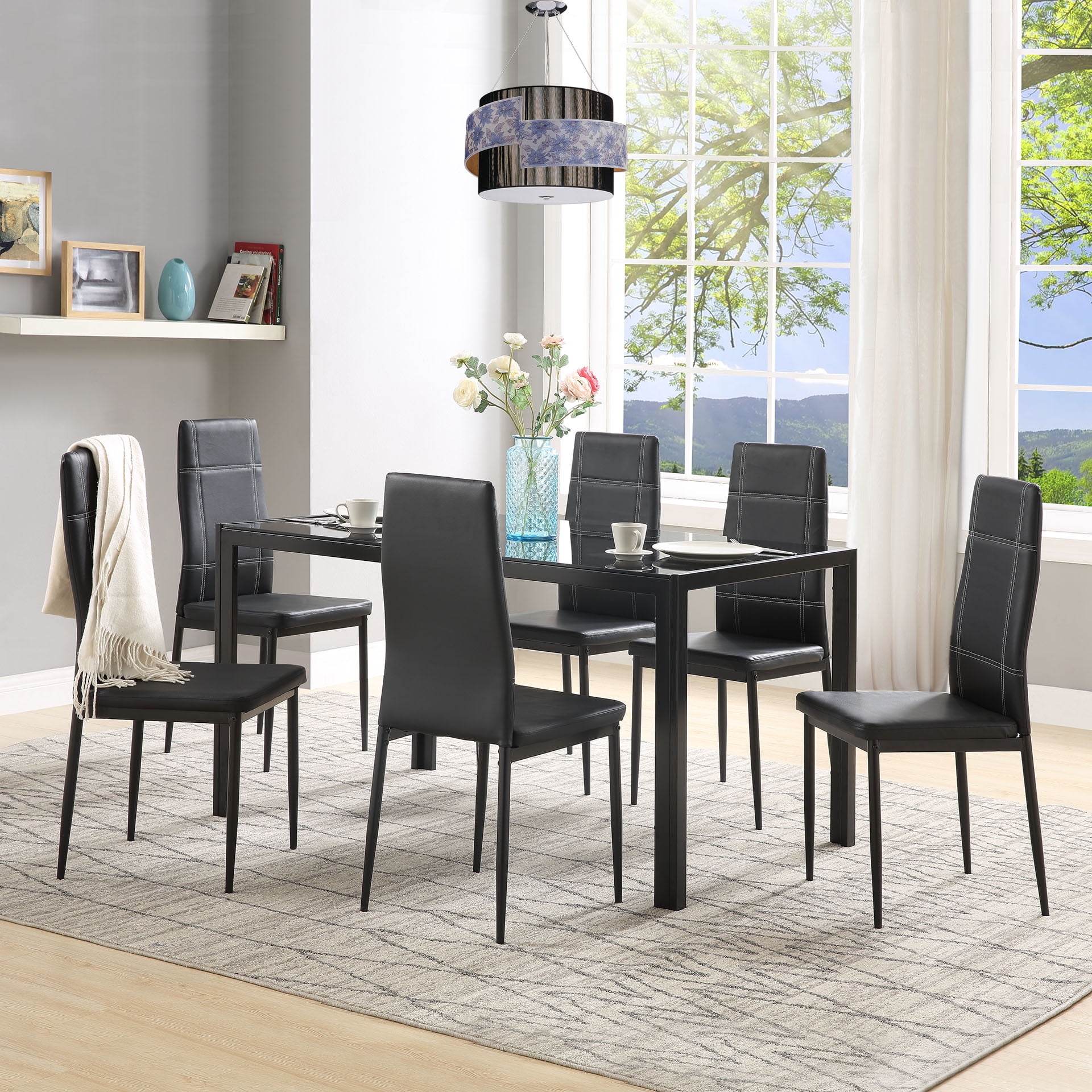 Kitchen Dining Table Set For 6