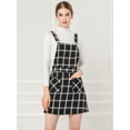 thumbnail image 2 of Disfraz de San Patricio Allegra K Vestido general tirantes ajustables Blanco negro M, 2 of 6