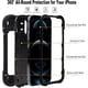 thumbnail image 3 of Compatible con iPhone 13 Pro Max Funda con soporte, cubierta de teléfono resistente a prueba de golpes de grado militar con soporte de anillo ajustable para iPhone 6.7 2021 Accesorios - Negro, 3 of 6