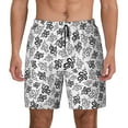 thumbnail image 2 of Picia Snake pattern Mens Swim Trunks with Compression Liner Stretch Beach Shorts Quick Dry with Zipper Pockets No-Chafing Board Shorts-XX-Large, 2 of 9