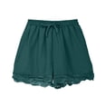 thumbnail image 5 of ShomPort Girls Lace Trim Shorts Casual Summer Elastic Waist Drawstring Loose Comfy Dressy Shorts, 4-14Y, 5 of 9