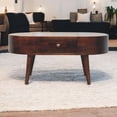 thumbnail image 2 of Artisan Furniture Solid Wood California Walnut Rounded Coffee Table, 2 of 10
