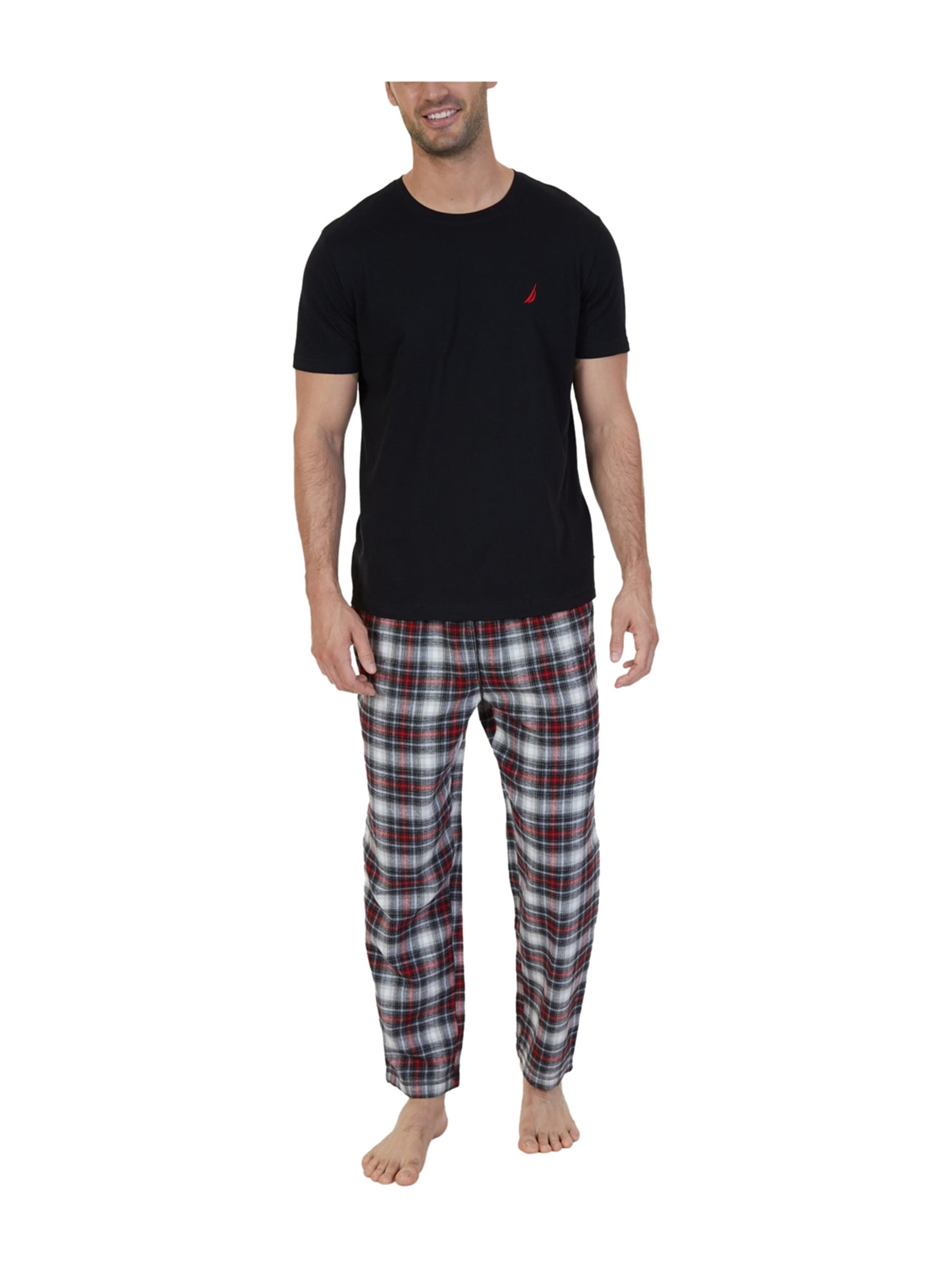 Nautica Nautica Mens Plaid Pajama Set